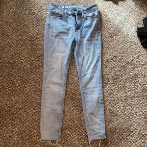 High rise skinny ankle jeans